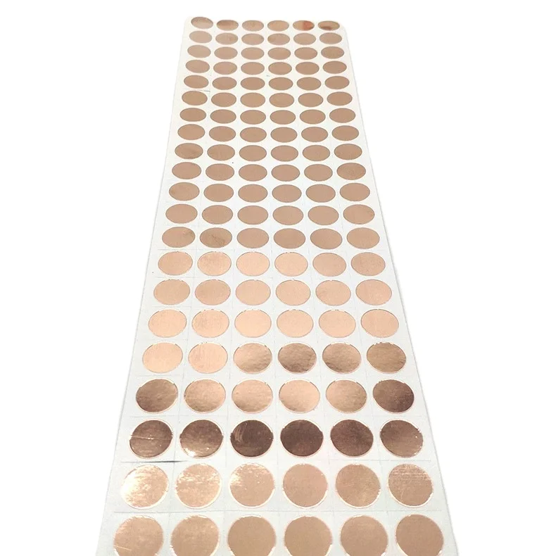 Factory supply Double guide copper foil gasket Circular switch copper foil