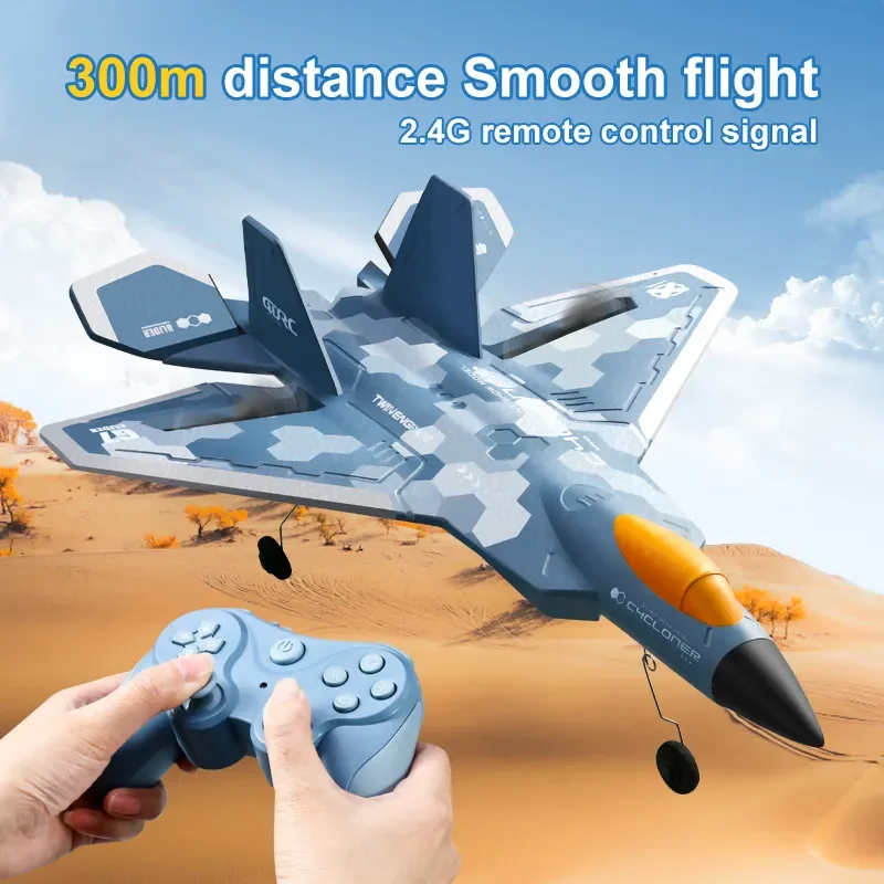 2024 New Large G7 Glider 3 Channel Foam Remote Control Aircraft 2.4G Fixed Wing RC Airplane Model Flying Toy with Cool LED Light