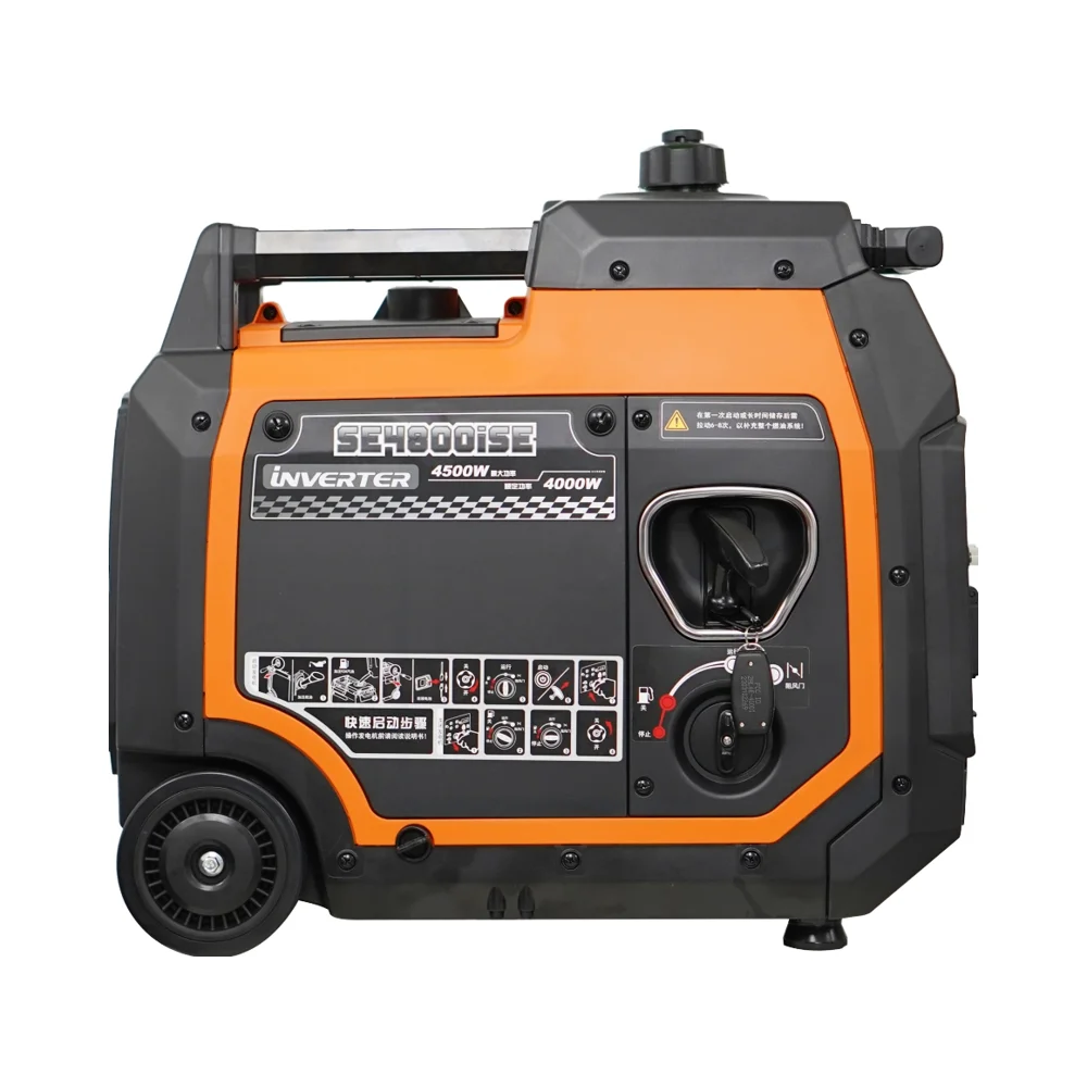 Factory Outlet Mini Inverter Gasoline Generator with Fast Shipping 1.1kW 8kW 380V 50/60Hz Frequency AC DC Output Type