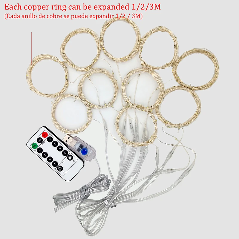 Merry Christmas Decorations Home Christmas Ornaments Xmas Gifts Navidad 2024 New Year Decor Christmas Lights Curtain Garland