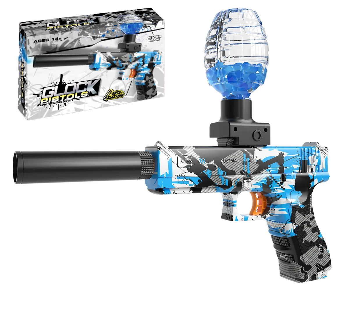 Наружные электрические водяные шарики мягкие пули Pistola De Gel Ball \ Blaster Glock Eagle Desert водяной игрушечный пистолет для мальчиков
