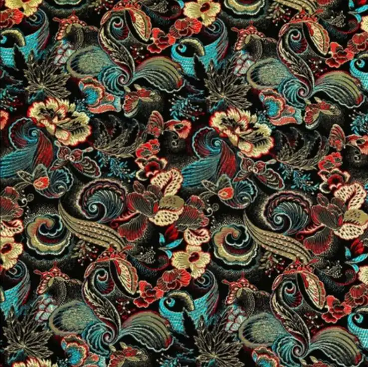 chinese hotsale brocade fabric the classical brocade fabric  for garment or bags