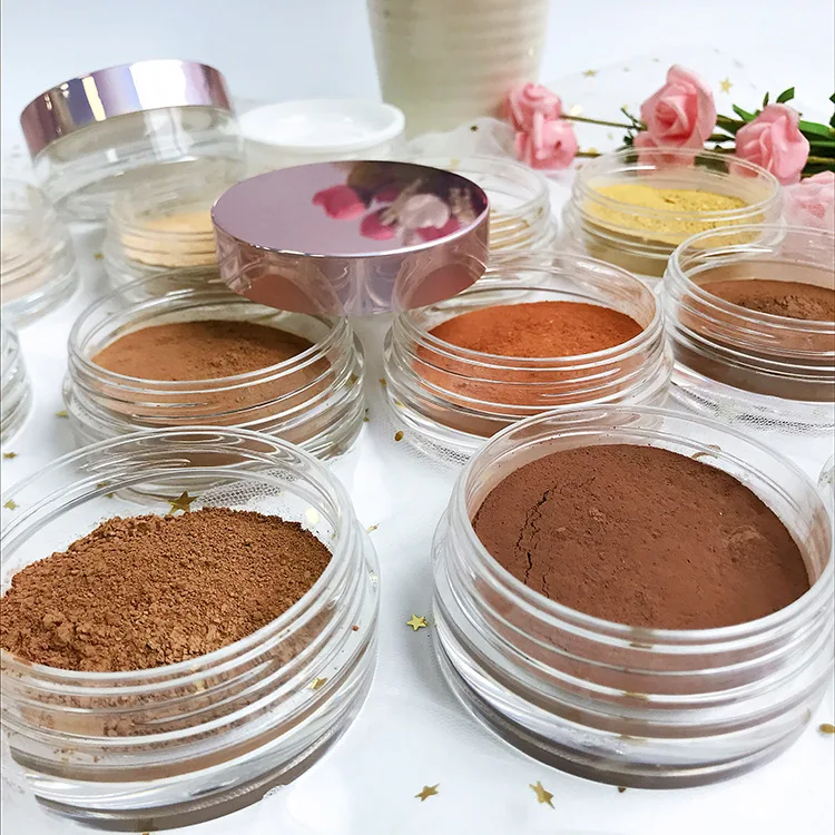 
Loose Powder Makeup Container With Powder Puff Pigment Translucent Loose Setting Powder 