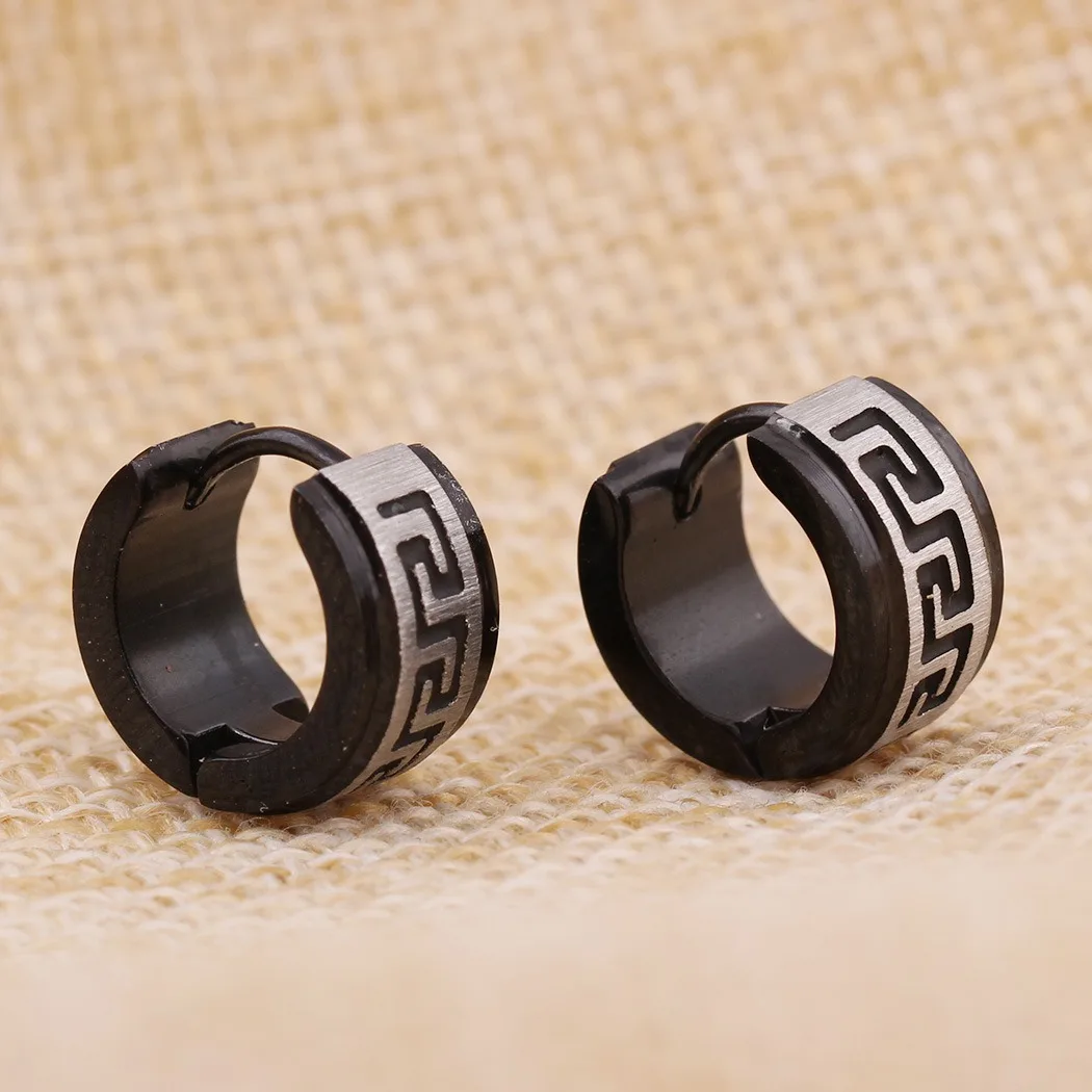 Cinmo Jewelry Korean Fashion Stainless Steel Earring Trendy Wholesale Luxury Clip On Earrings For Men Women