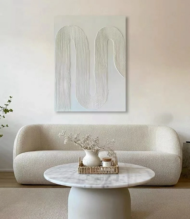 White Textured Wall Art Painting With A Textured Roller Large Minimal Wall Art From Amazon Wall Art Canvas Bathroom Designer