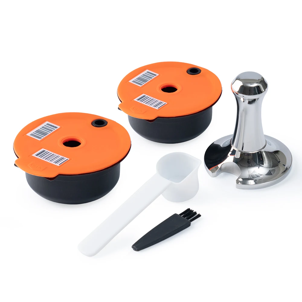 60/180ML Refillable Reusable Coffee Capsule for Bo-schs Machine Tasimo Espresso Coffee Filter Pod With Stainless Steel Tamper