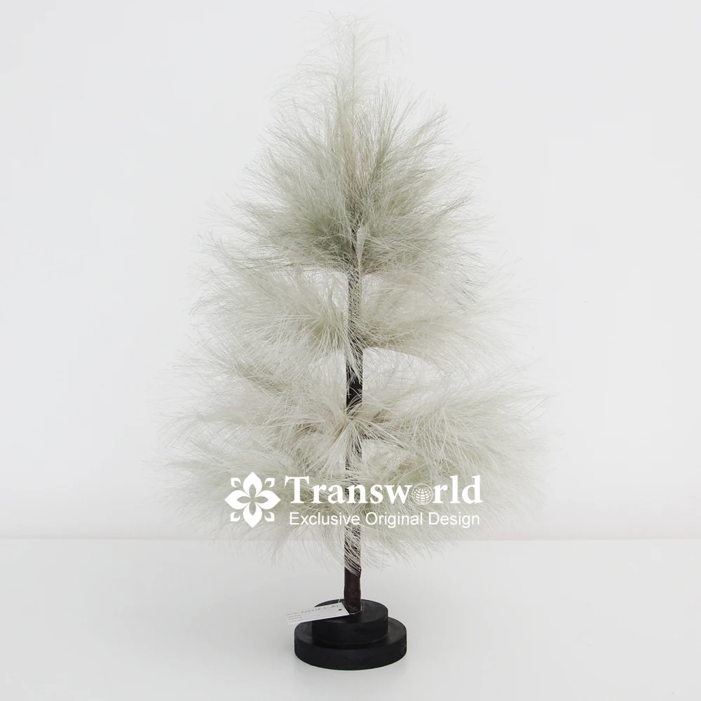 Mint Mambo Original Design Small Christmas Tree Handmade Pampas Grass Tree Mini Christmas Tree Table Decorate