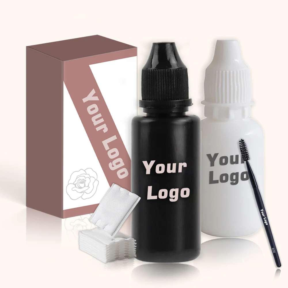 Custom Logo eyebrow tint dye kit eyebrow stain hybrid dye kit non mixing brow tint kit private label