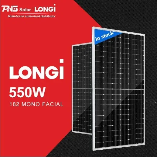 Longi Half Cut 144 Cell 540W 550W Mono Solar Panel Cell PV Module for Solar Power System