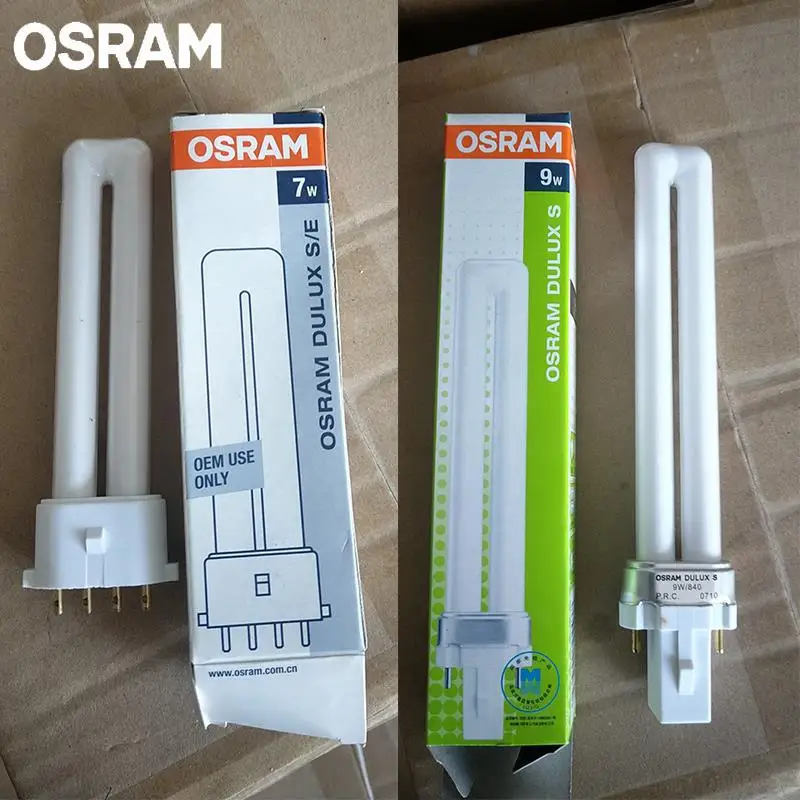Osram PL-S 2P 4P 5W7W9W11W13W с одной вилкой энергосберегающая настольная лампа для защиты глаз люминесцентная