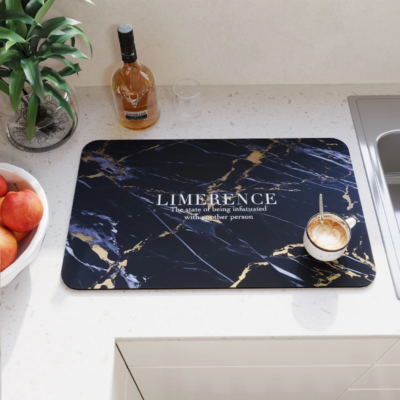 factory Mats Pads Coffee Dish Large Kitchen Absorbent Draining Mat Drying Mat Quick Dry Drain Pad
