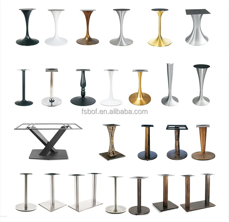 designer heavy duty furniture accessories chrome metal cast iron square table legs modern wrought round coffee table legs
