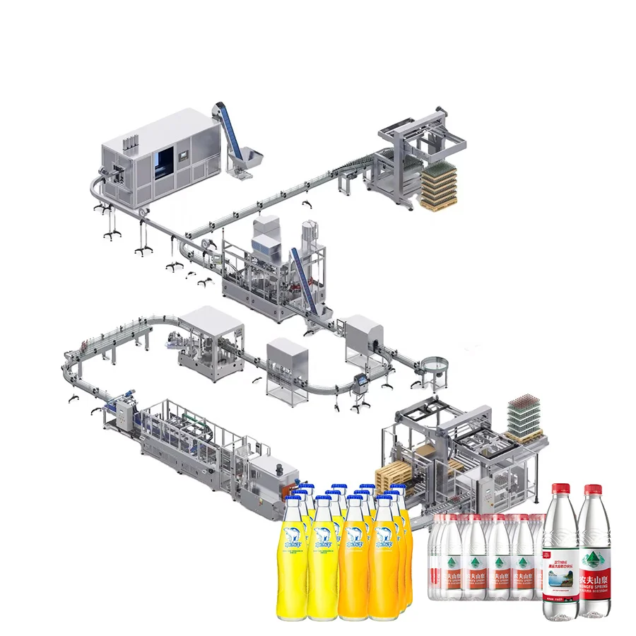 Commercial Juice Business Market Automatic Fresh Orange Apple Juice Extractor Processing Hot Filling Production Line