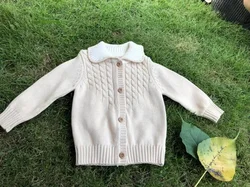 Лидер продаж 2020, милый мягкий свитер из органического хлопка для новорожденных, с китайской фабрики