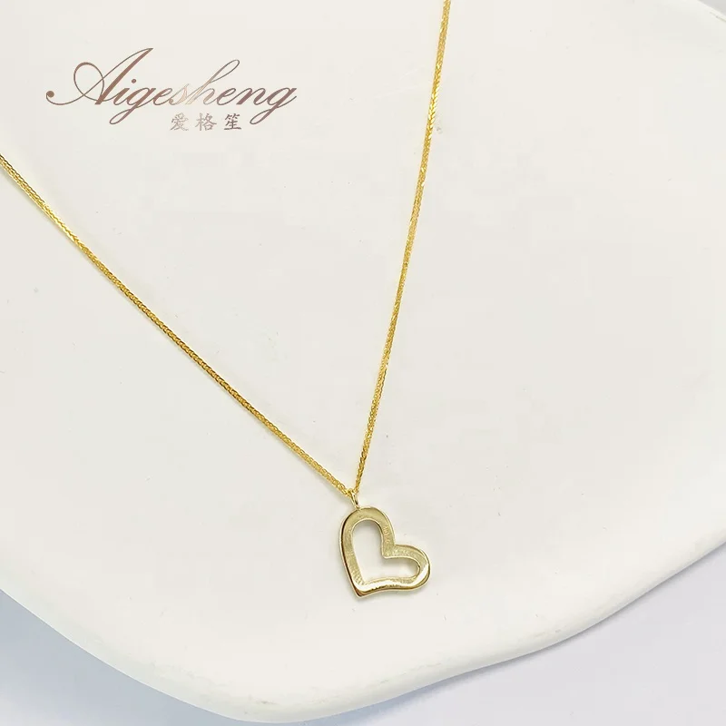 Simple Fashion Heart Pendant Necklaces18k Love Necklace For Couples Jewelry Accessories Necklace
