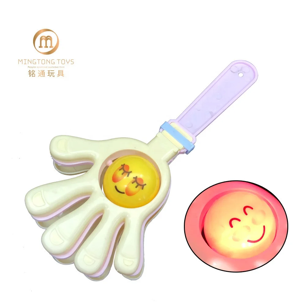 Wholesale PP Plastic Light Up Cheerful Clapping Noise Maker Cheering Hand Clap Toys For Party