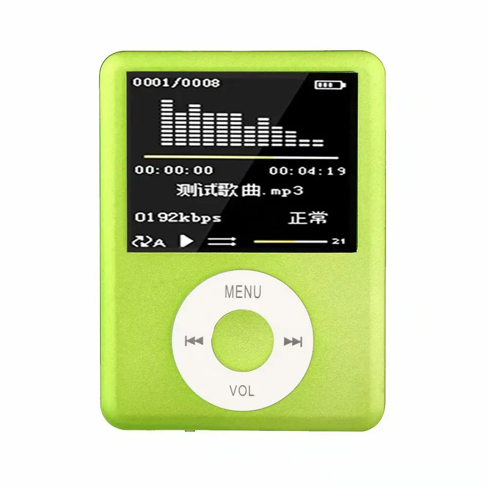 Металлический мини MP3-плеер с зажимом для бега дисплеем музыкальный мобильного телефона