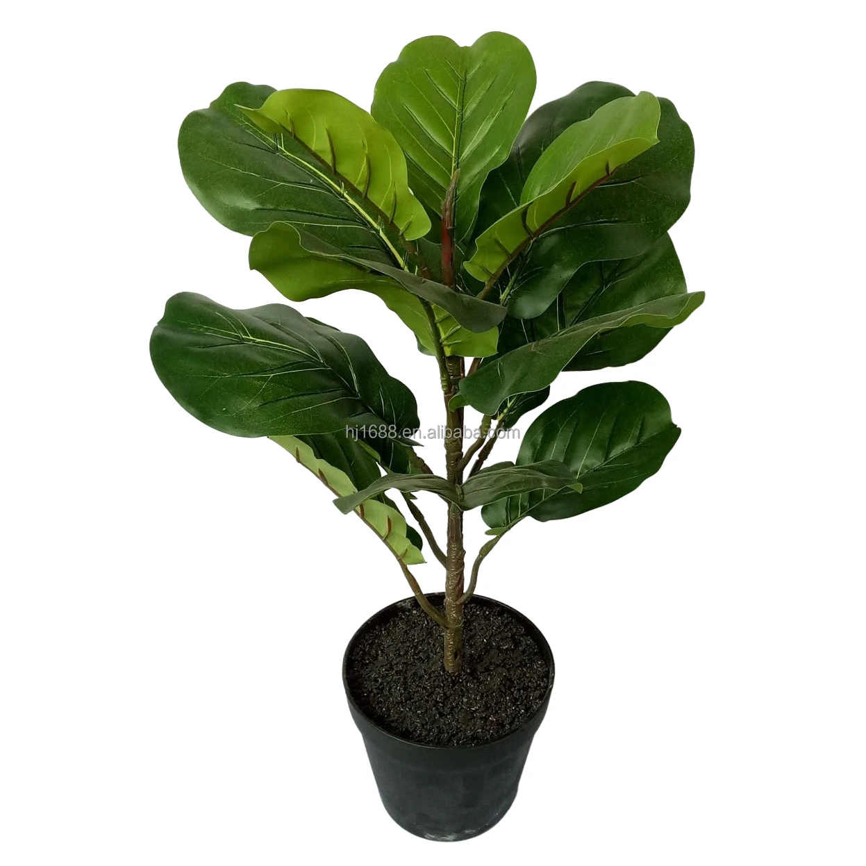 180CM Tall 6Trunks 203 Leaves Real Touch Faux Lyrata Potted Plants Artificial Ficus Fiddle Leaf Fig Tree For Interior Decor
