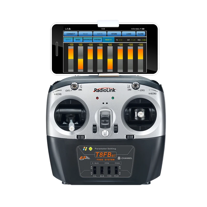Hot Customized Service Radiolink Official Factory T8FB 2.4GHz 8 Channels RC Remote Transmitter Remote Controller Radio Boys Toy