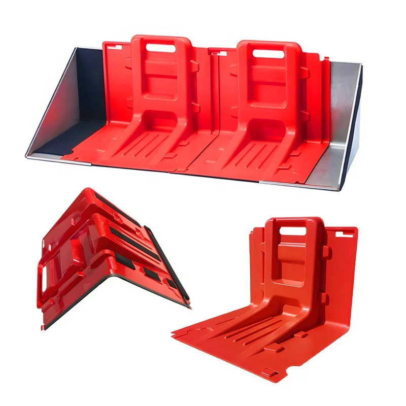 Waterproof ABS Flood-plastic-barrier 50 75cm Garage Door Removable Water Flood Protection Barrier L Shaped Plastic Flood Barrier