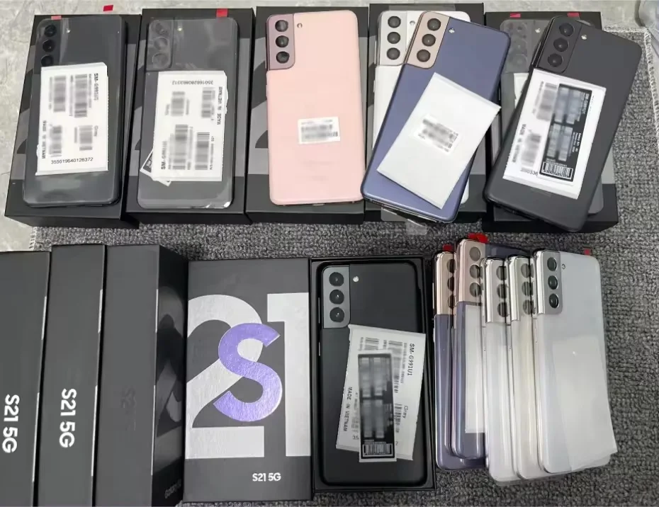 Оригинальный Подержанный мобильный телефон для Samsung S21 Ultra 5G смартфон 128 ГБ 1sim разблокированный Android S20 S22 б/у