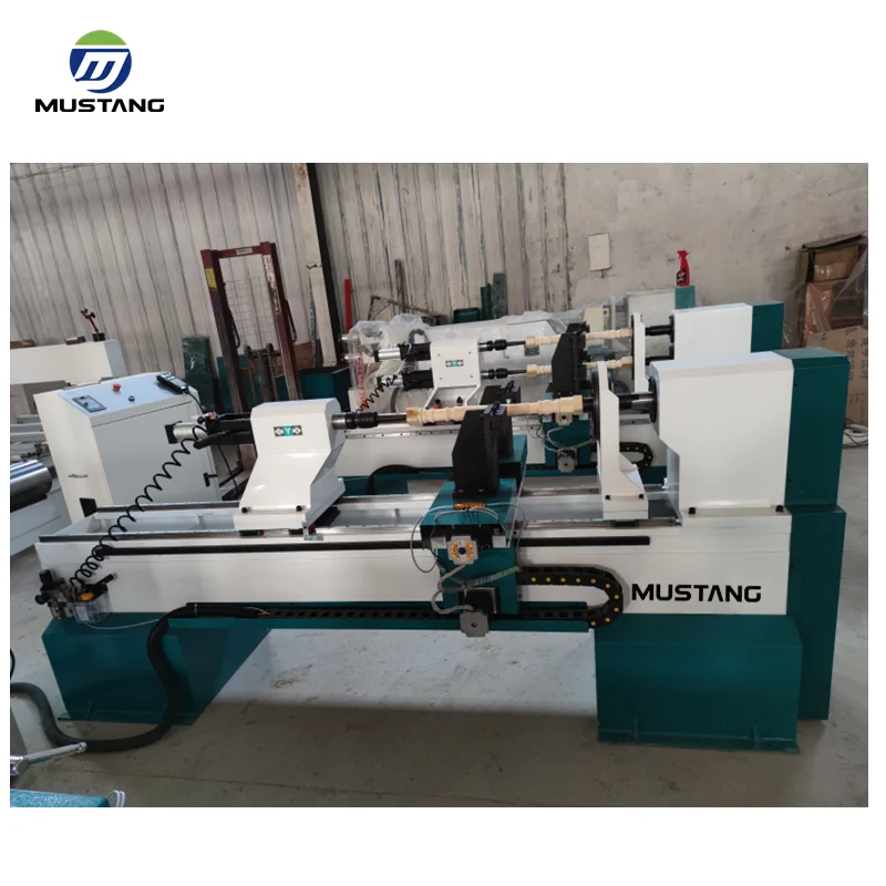MT1530 Mustang 1530 CNC Wood Turning Lathe for Baseball Bat Wooden Post