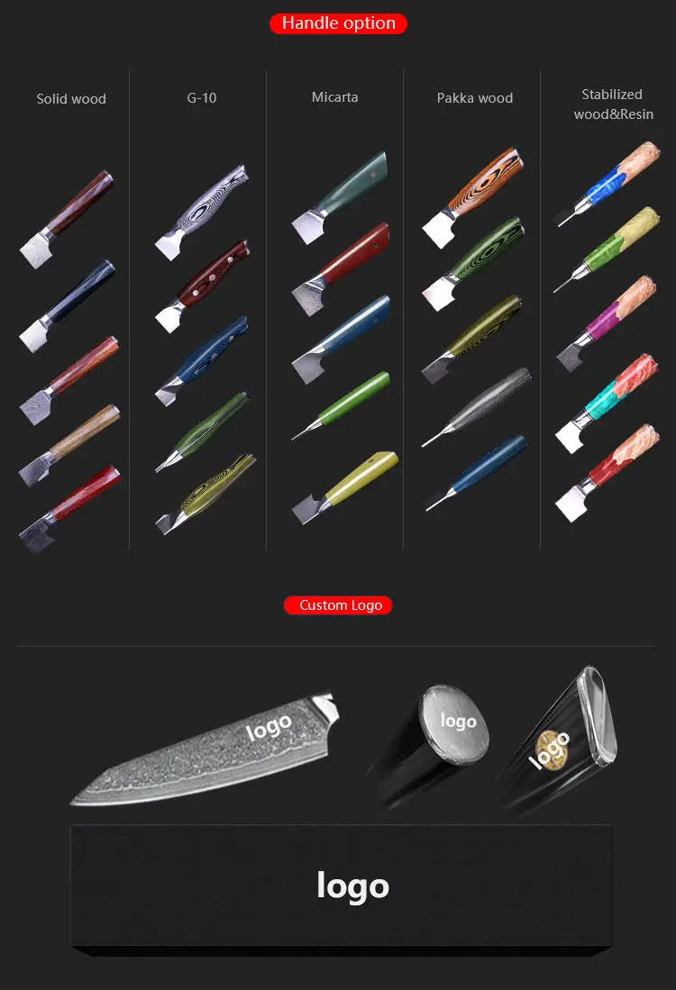 Custom 5 inch 4pcs japanese vg10 damascus Super Steel 73 layers wood handle box block wooden steak Knives knife set