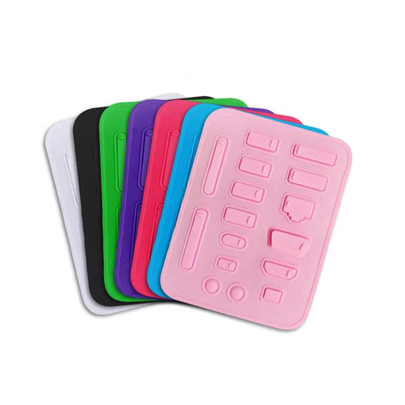 
Colorful Silicone Anti Dust Plug Cover Stopper Dust Plug Laptop Dustproof USB Port RJ45 Interface waterproofCover 16pcs/set 