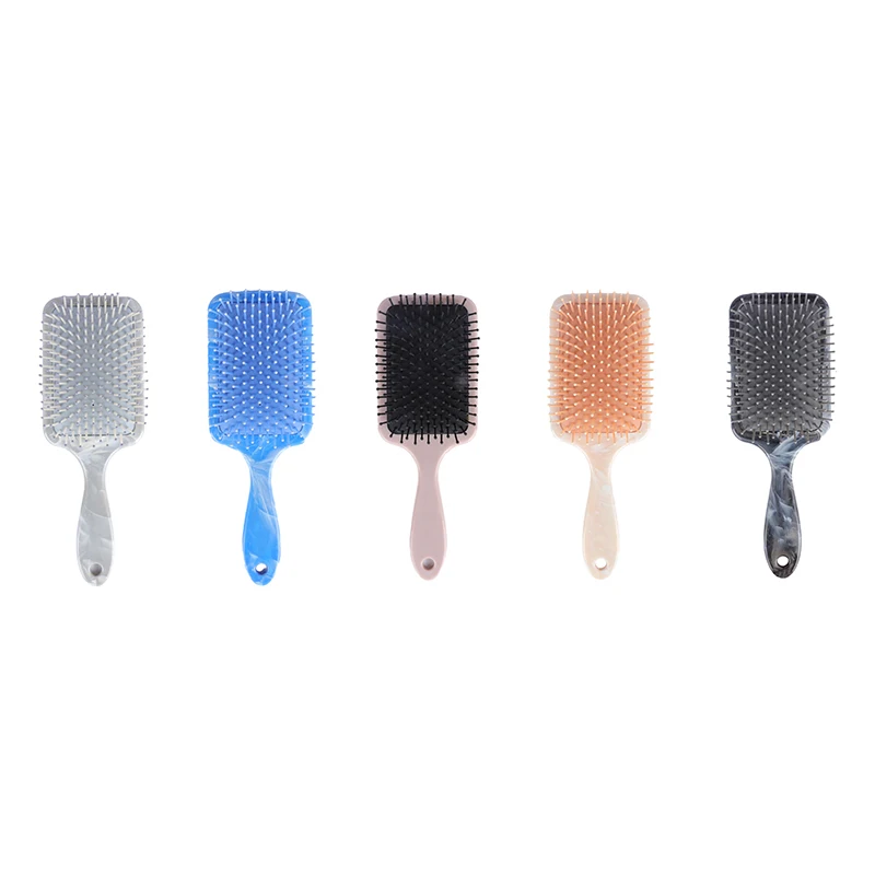 Wholesale Massager Bristle Wet Dry Detangling Hair Brush Retail Hair Care Brush Soft Cushion Nylon Boar Bristle Hair Brush