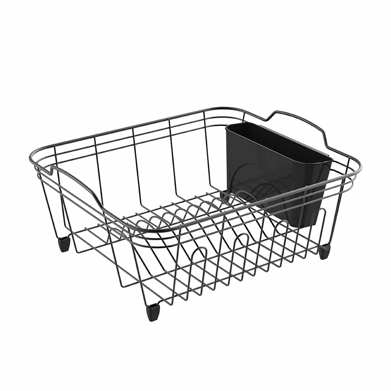 WIREKING Over the Sink Dish Drying Rack Nickeling Antirust Plate Organizer Kitchen Dishes Rack for Kitchen Storage Shelf Rack