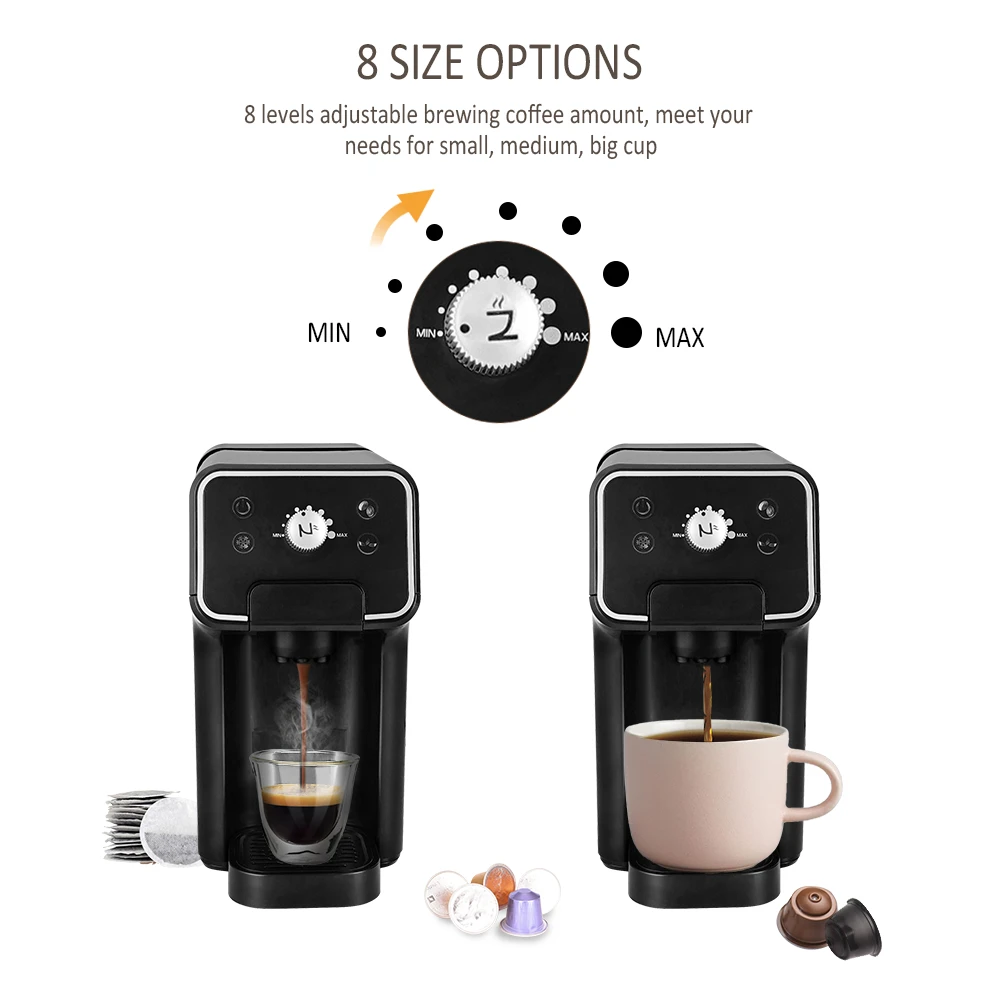Hot selling New Style multiple 5 in-1 Automatic Espresso Coffee Machine Coffee Capsule Machine