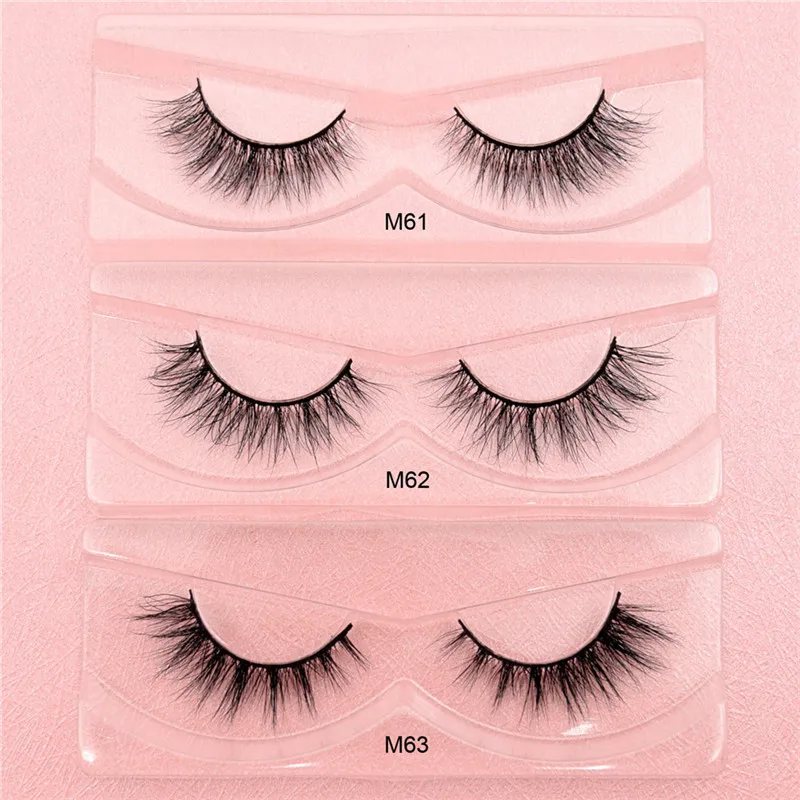 3D Mink Eyelashes Makeup Eyelashes Handcrafted cruel-free Mink Lashes Natural Medium Volume Lashes false eyelashes