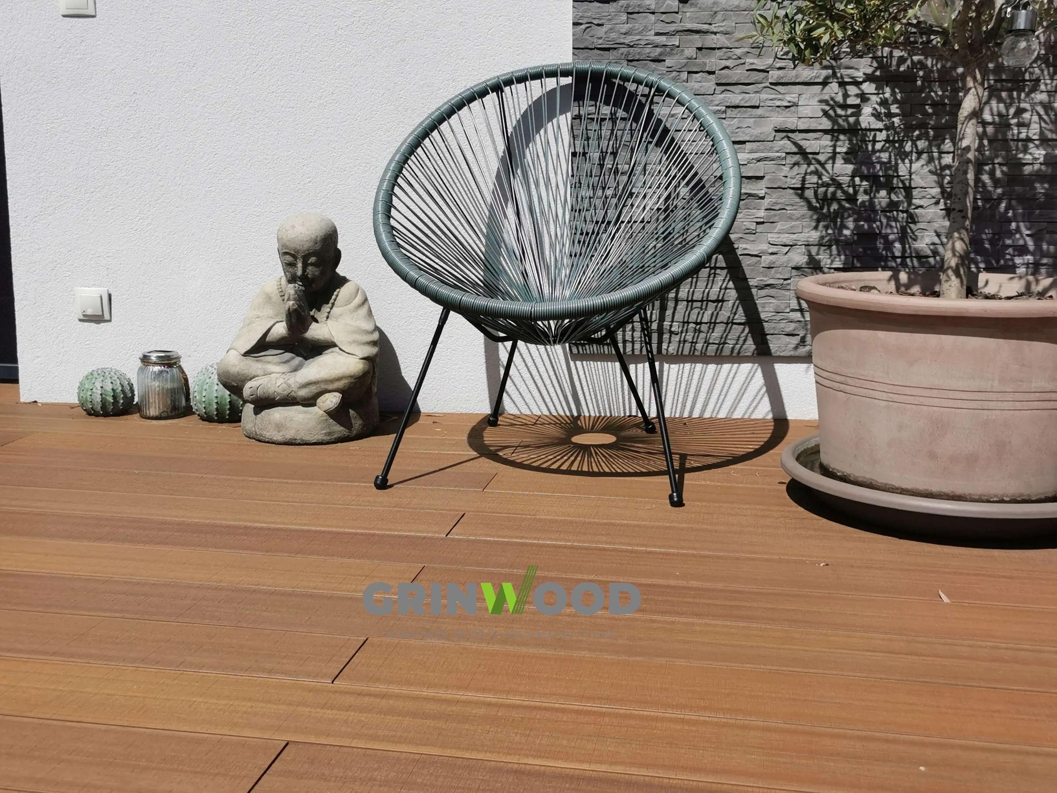 Decking Boards for Swimming Pool Garden Deck Wpc Decking Outdoor Construction Materials