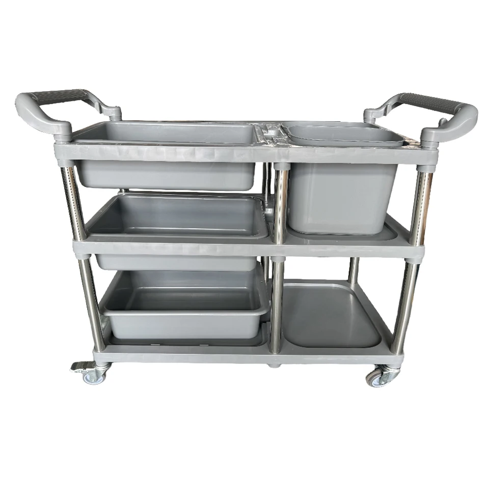 Служебная тележка для отеля обслуживающая коммерческая Кухонная Тележка
