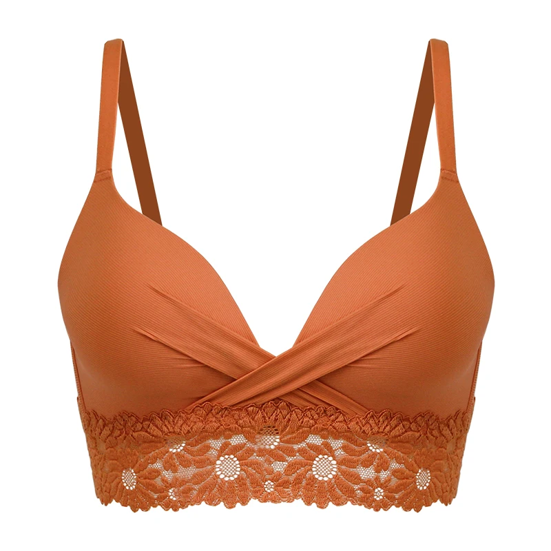 Factory China Sexy Ladies Colorful Hot Girls Photo Sexy Women Push-up Seamless Bra