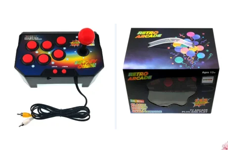 
Hot Selling 16 bit Classic Retro Video Game Arcade Console Mini Nostalgic Arcade 145 in 1 Joystick Arcade Game For Children Home 