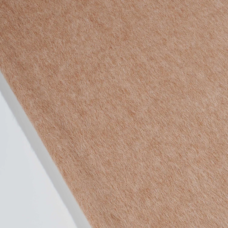 Winter Wool/polyester Blended Plush 80% Wool Alpaca 375g/m Woven Long Coat Fabric