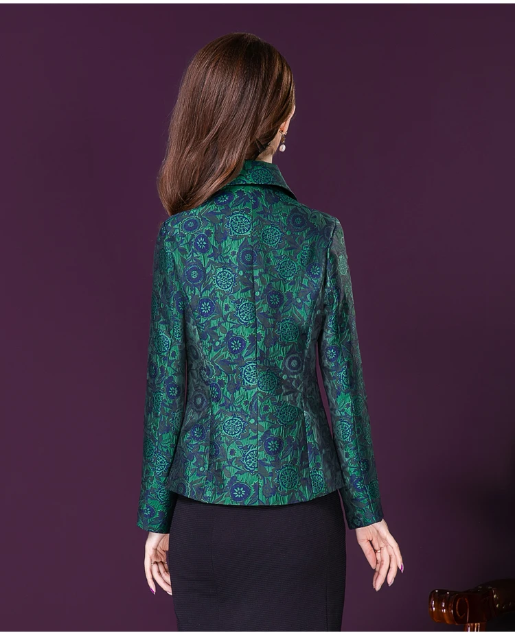 High end embroidery coat female 2022 clothes new Korean OL long sleeved Suit Jacket Women