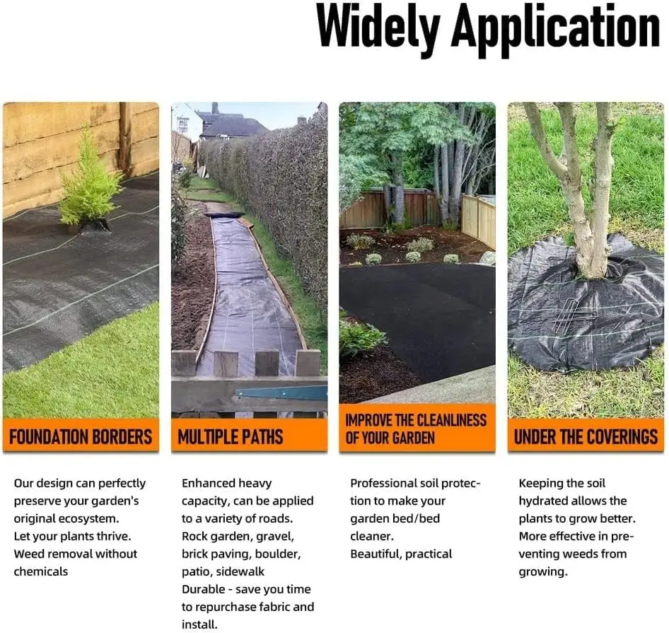 Садовый коврик для борьбы с сорняками 4 х50 футов