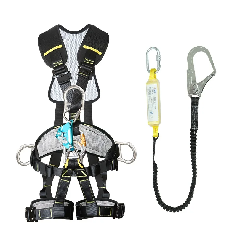 outdoor Anti Fall removable rappelling rescue expansion aerial work body harness safety belt climbing