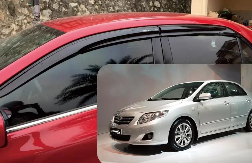 Car Accessories Car Rain Shield Outdoor Use Window Visor For T-OYOTA COROLLA 2007