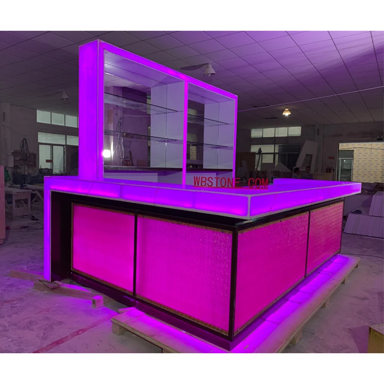  RGB 16 цветов с изменяемой светодиодной подсветкой дизайн ночного клуба барной стойки задними настенными