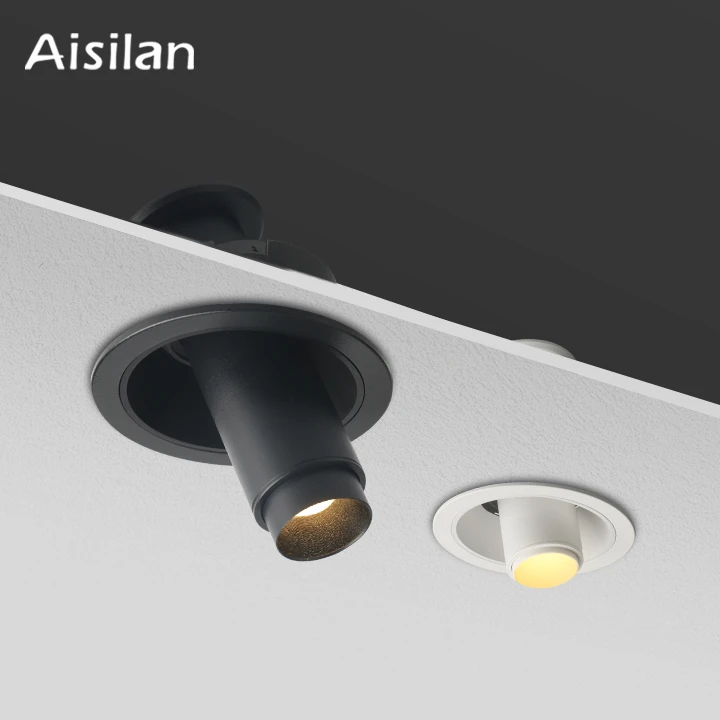 Современный интерьер Aisilan, регулируемый 350 Degeedali 0-10 В, ТРИАК с регулировкой яркости, светодиодные встраиваемые светильники