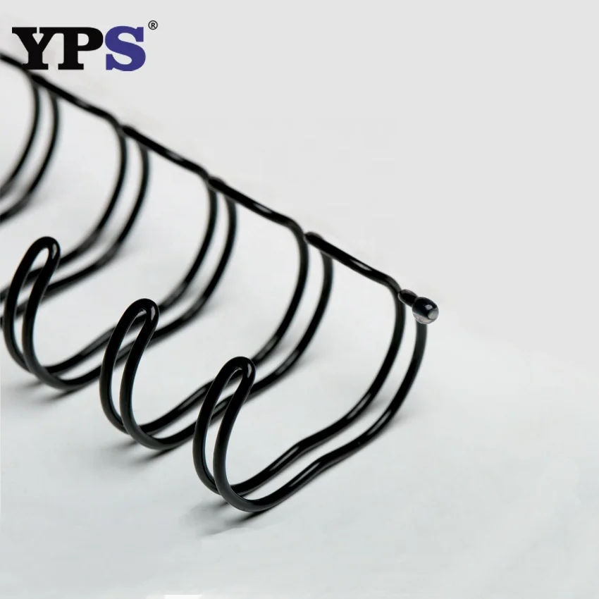 Office Binding Supplies Black Color A4 Size Double Wire Spiral O  Binding 3 1