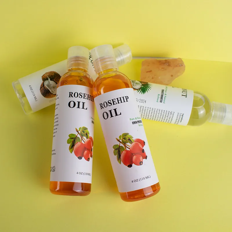 118 мл оптовая продажа органическое масло семян шиповника Чистый Экстракт масло-носитель для лица и волос