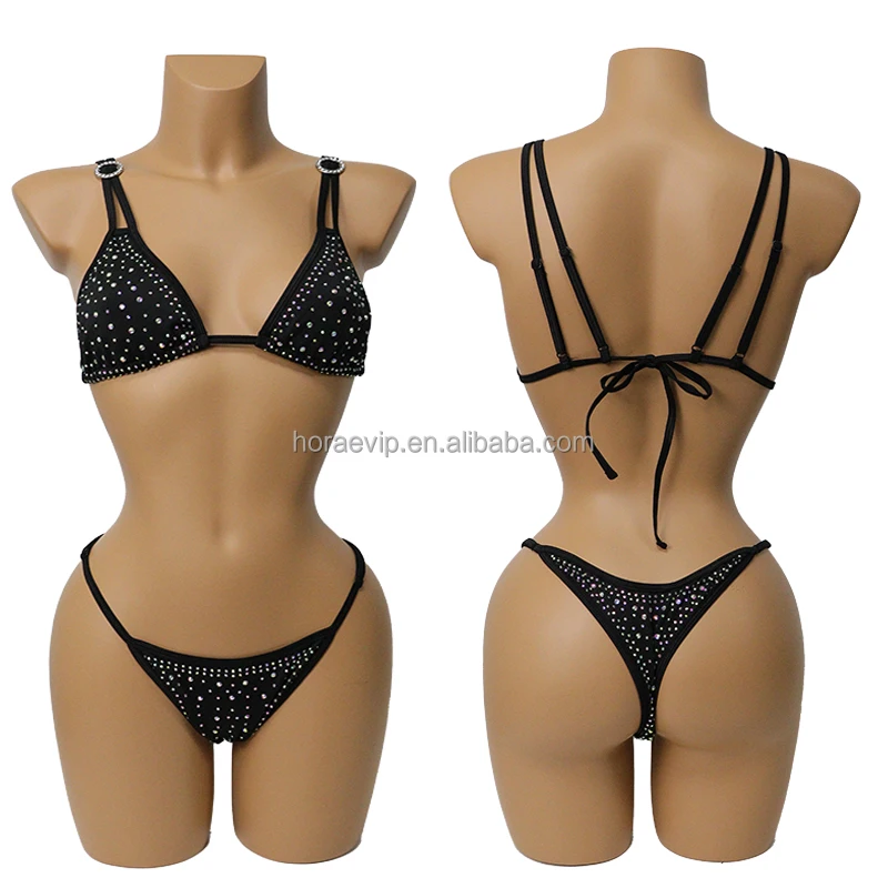 S648 New Style Sparkling Crystal Bikini Multiple Ways Wearing Sexy Rhinestone Swimwear