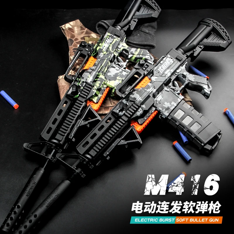 Soft bullet gun sniper electric gun toy automatic soft air gun for aged 14+ boys