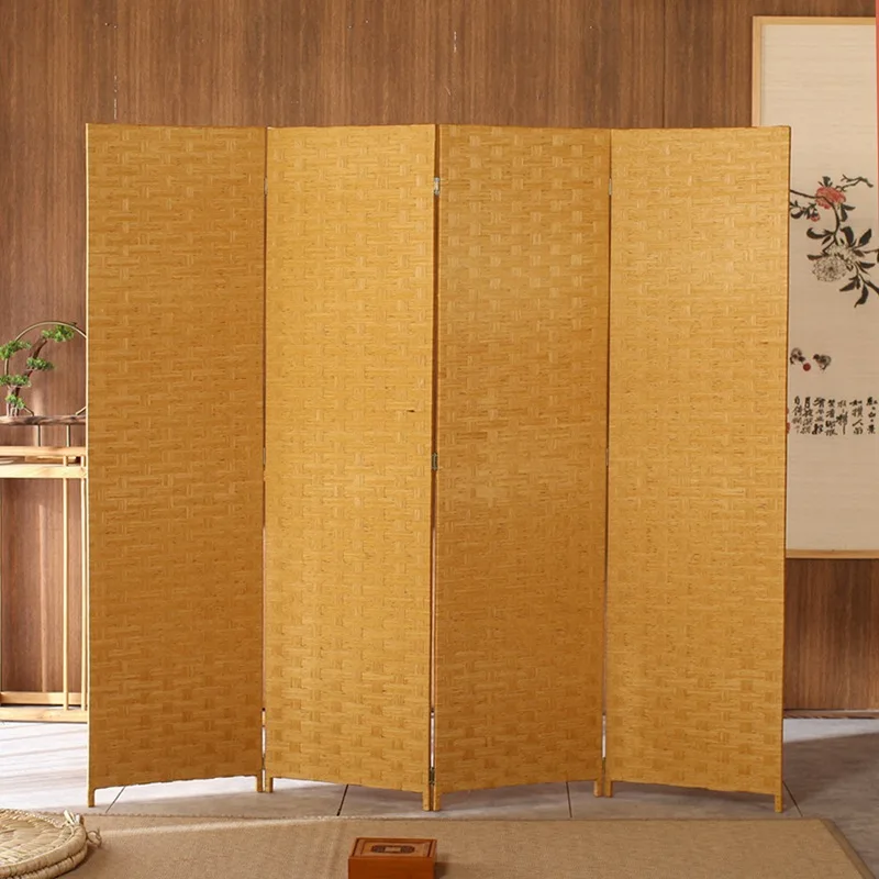 Folding Partition Screen Rattan Room Divider Screen Room Divider Screens & Room Dividers