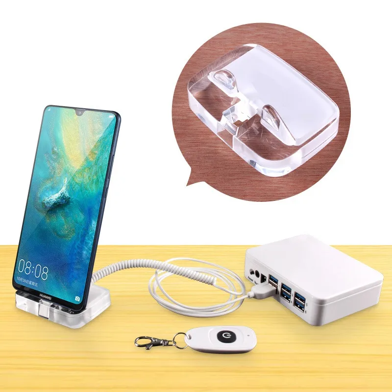 Держатель для мобильного телефона с 4/6/8/10 USB-портами и защитой от кражи