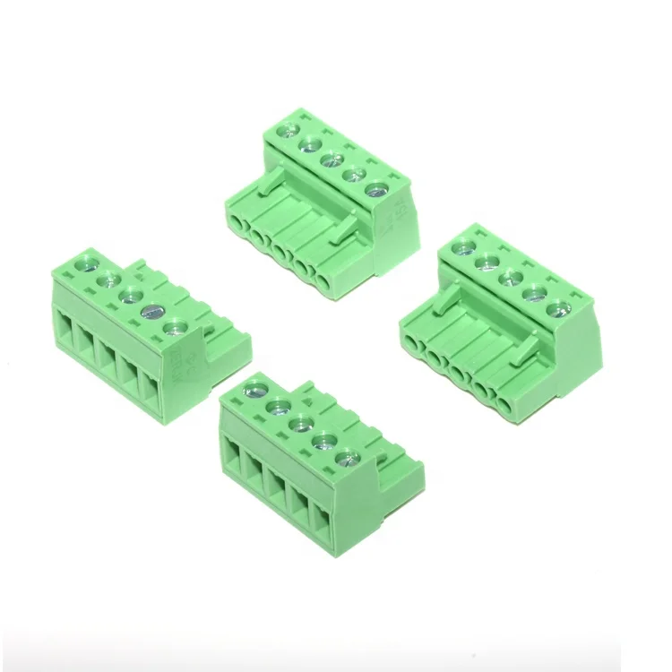 5.08mm 5Pin  green terminal block PCB connector plug in straight socket